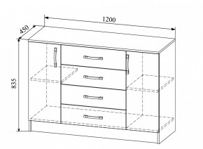 Комод Софи СКМ 1200.1 в Вилюйске - viluisk.mebelnovo.ru | фото