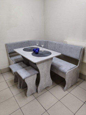 Кухонный уголок Миссия V велюр (цемент) в Вилюйске - viluisk.mebelnovo.ru | фото