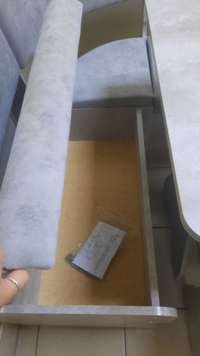 Кухонный уголок Миссия V велюр (цемент) в Вилюйске - viluisk.mebelnovo.ru | фото