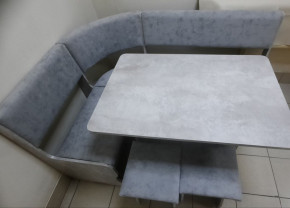 Кухонный уголок Миссия V велюр (цемент) в Вилюйске - viluisk.mebelnovo.ru | фото