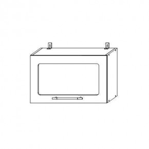 Опера ВПГС 600 шкаф верхний горизонтальный со стеклом в Вилюйске - viluisk.mebelnovo.ru | фото