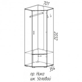 Шкаф угловой Ника в Вилюйске - viluisk.mebelnovo.ru | фото