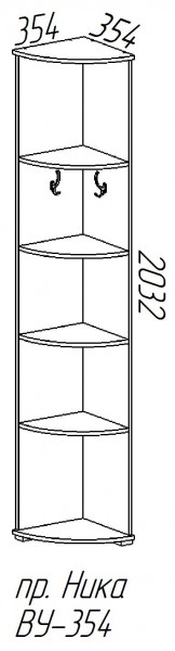 Вешалка-пенал Ника в Вилюйске - viluisk.mebelnovo.ru | фото